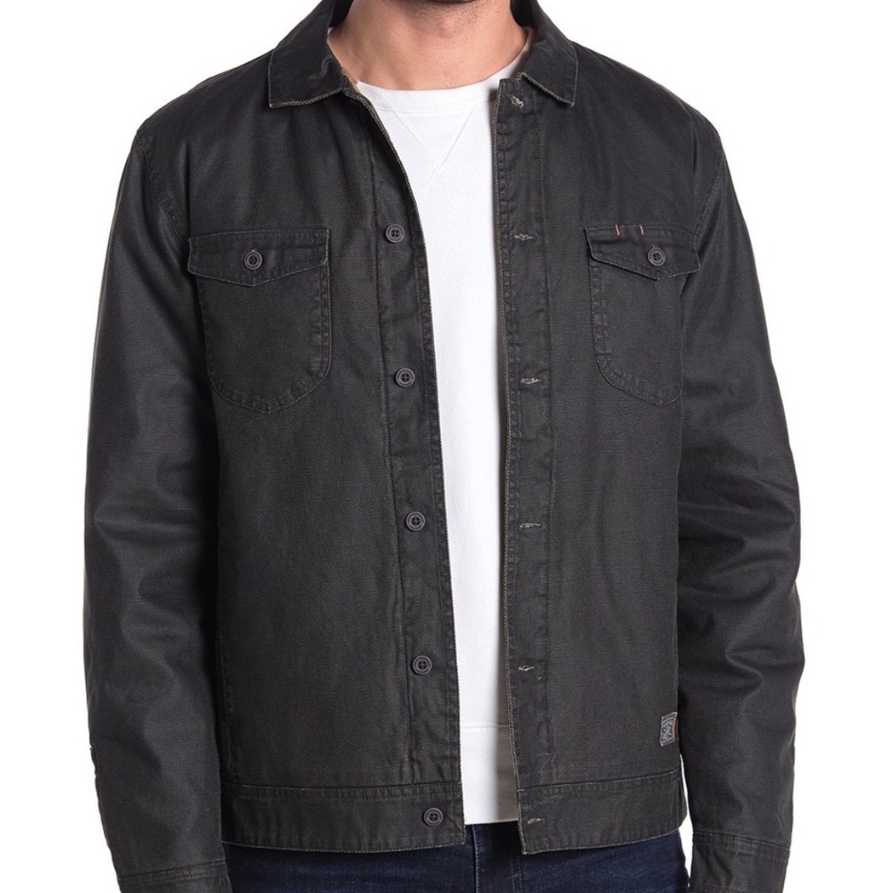 weatherproof Waxed Cotton Lined Trucker Jacket